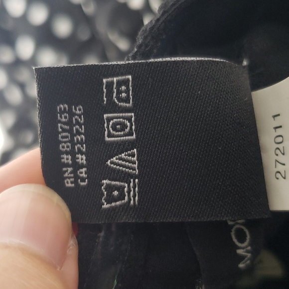 Y2K Black and White Polka Dot Gorgette Halter Dress - Picture 7 of 7